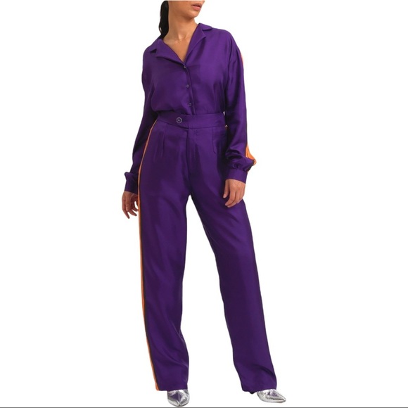 Lisou Purple and Orange Pantsuit - Picture 2 of 14
